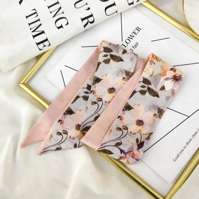 Silk Scarf Korean-Style Flower