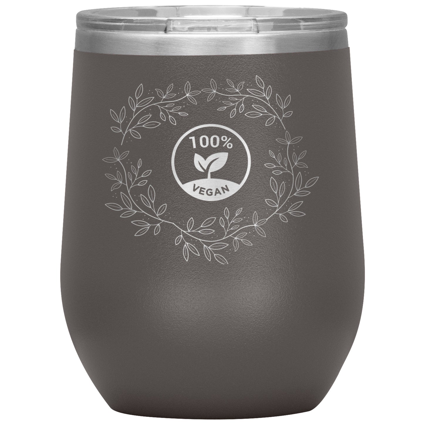 12oz Wine Insulated Tumbler, Plant Slayer, Vegan