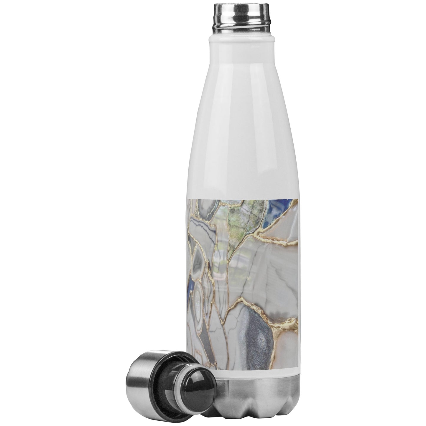 20 oz Insulated Water Bottle With Gold Finishing Touches