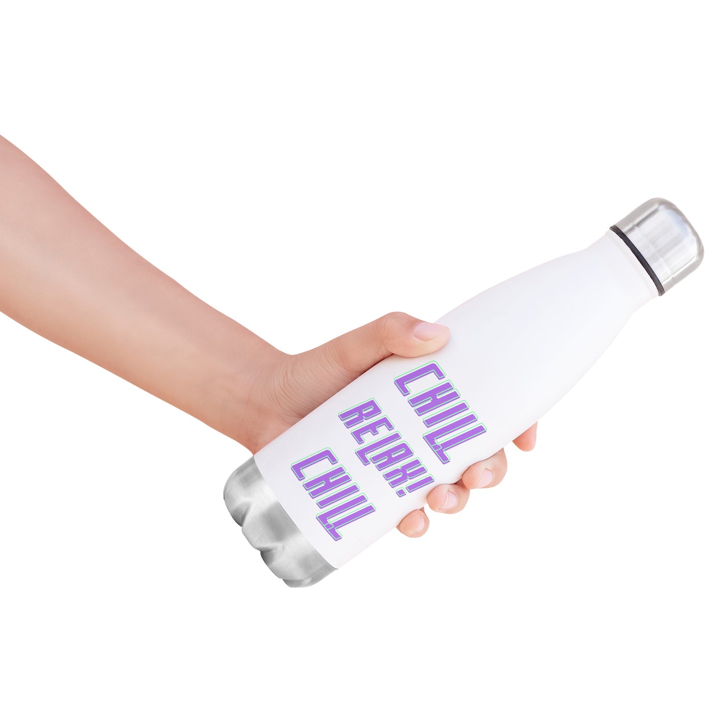 20oz Insulated Water Bottle, Chill! Relax! You Are Worth It!
