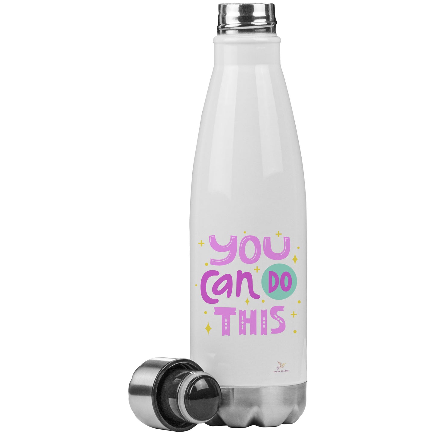 20oz Insulated Water Bottle, You Can Do This by Rachy Sparkle