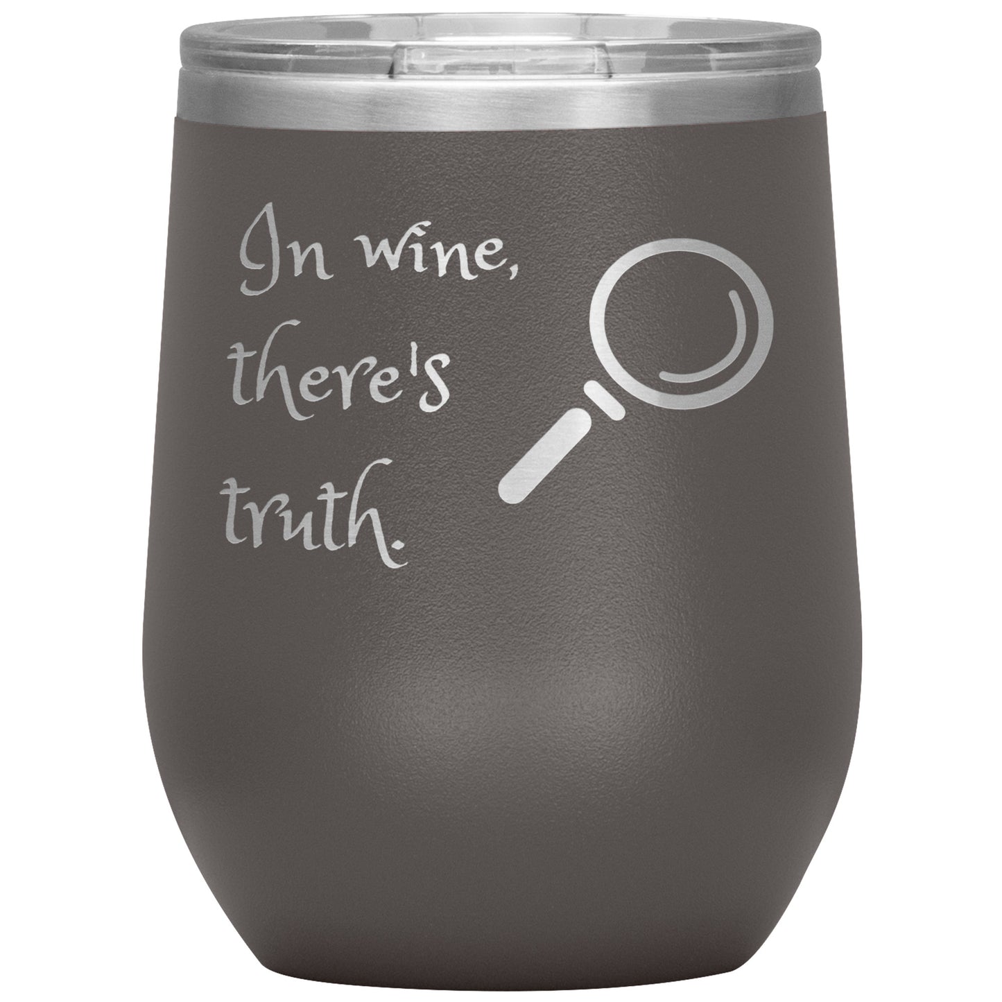 Wine Tumbler/Rachy Sparkle/In wine, there's truth
