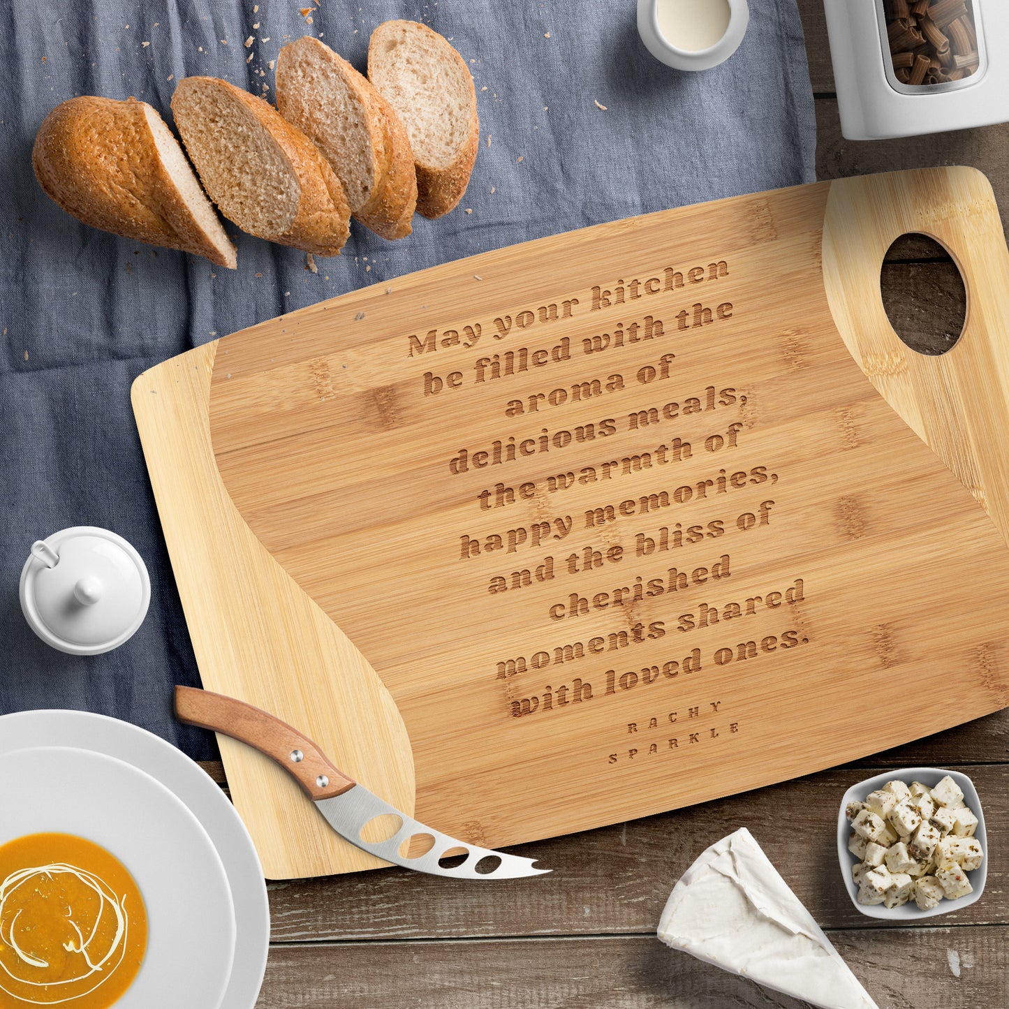KITCHEN BLISS CUTTING BOARD, MULTI-USE, BY RACHY SPARKLE