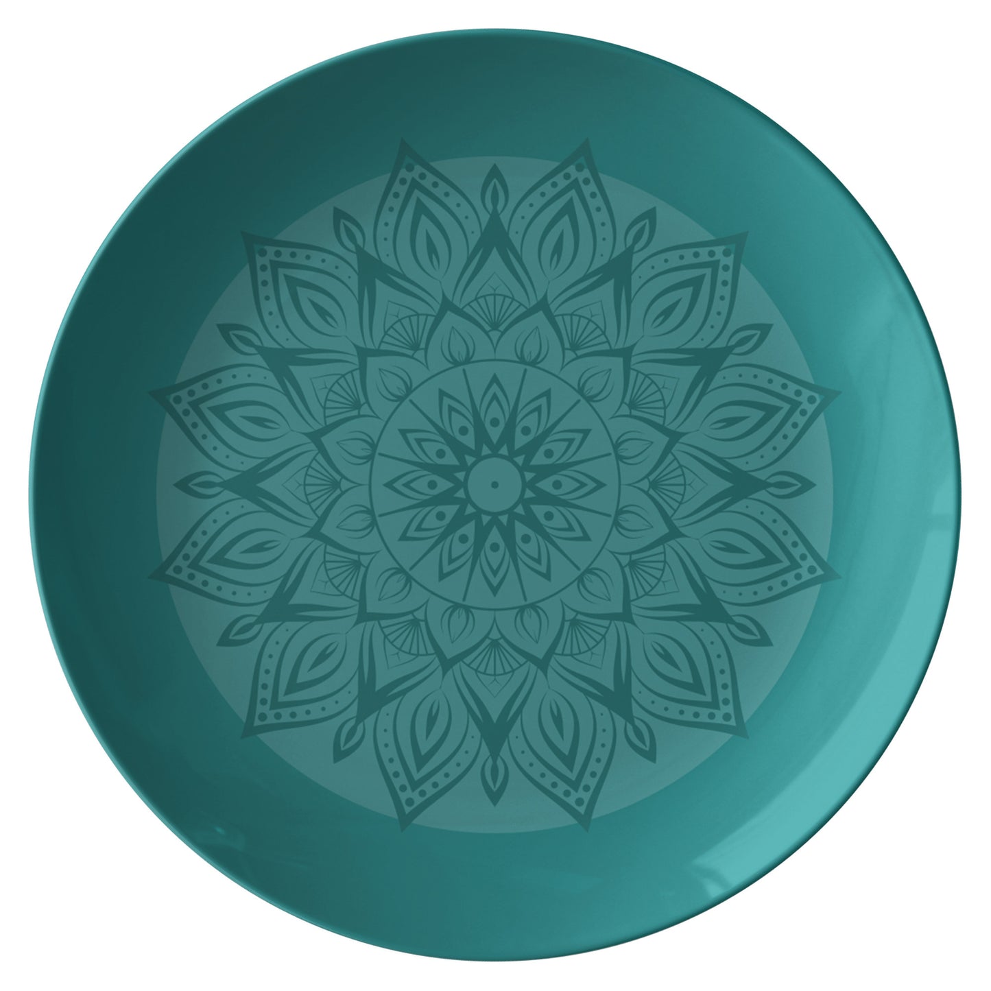 Mandala With a Light & Dark Aqua Contrast