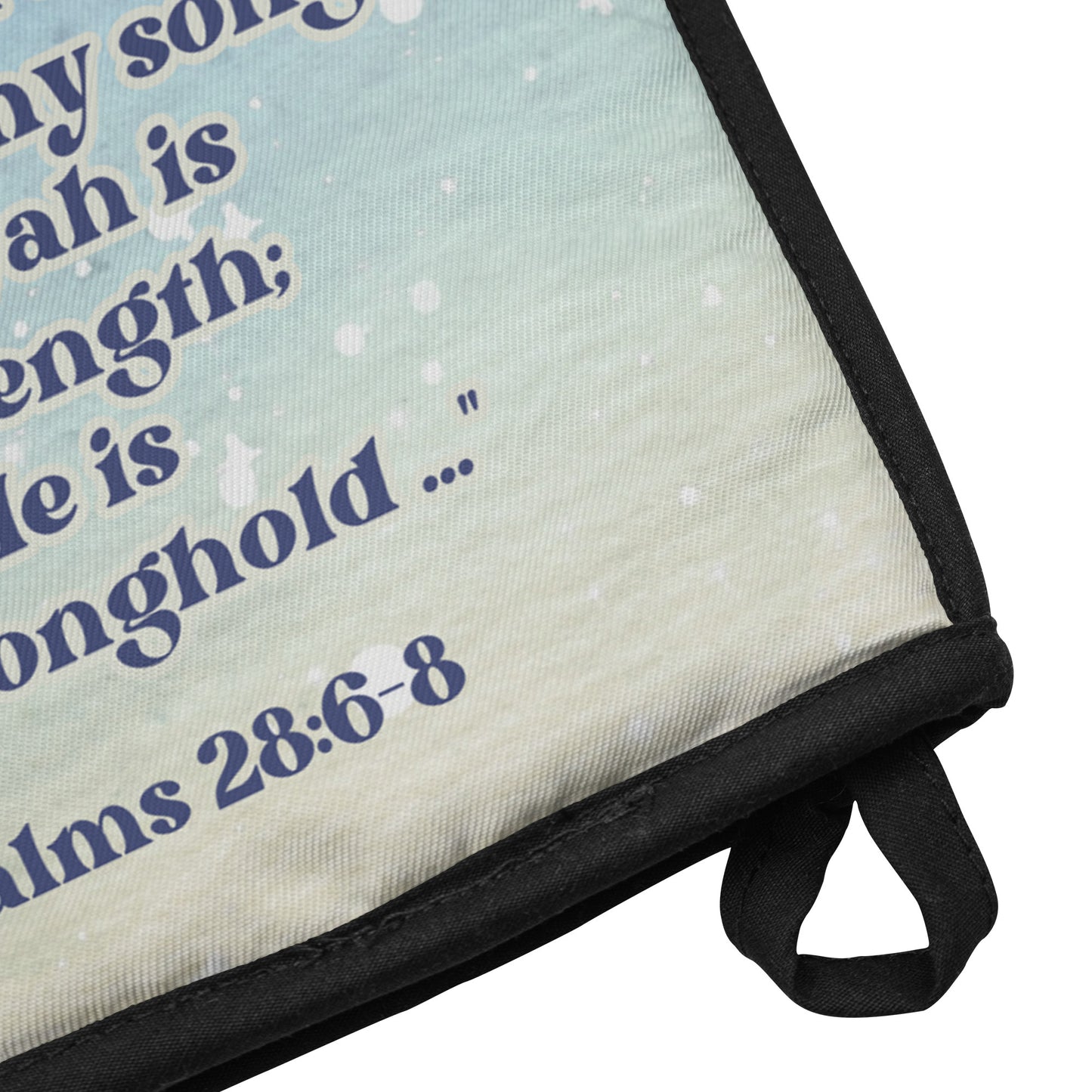 Oven Mitt, Christian, Jehovah is a Strength & a Stronghold