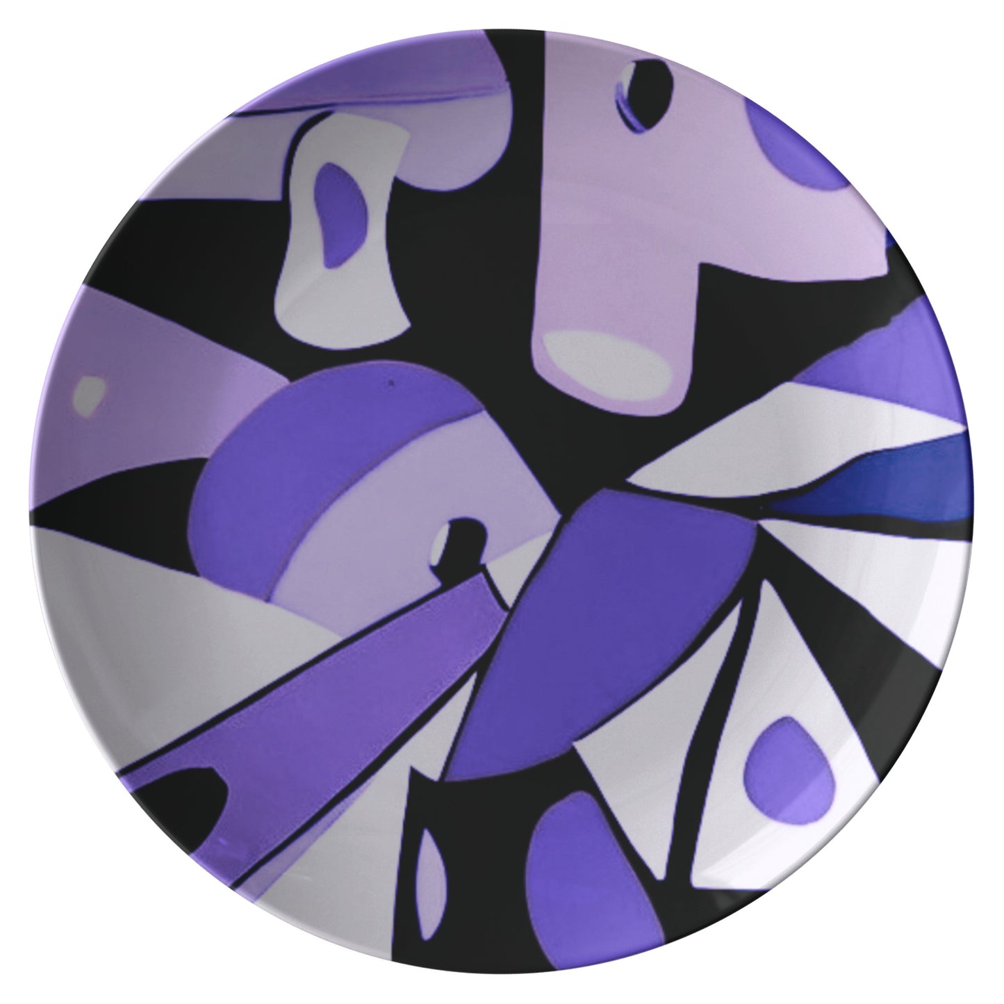 Purple & Black Pop Art Plate
