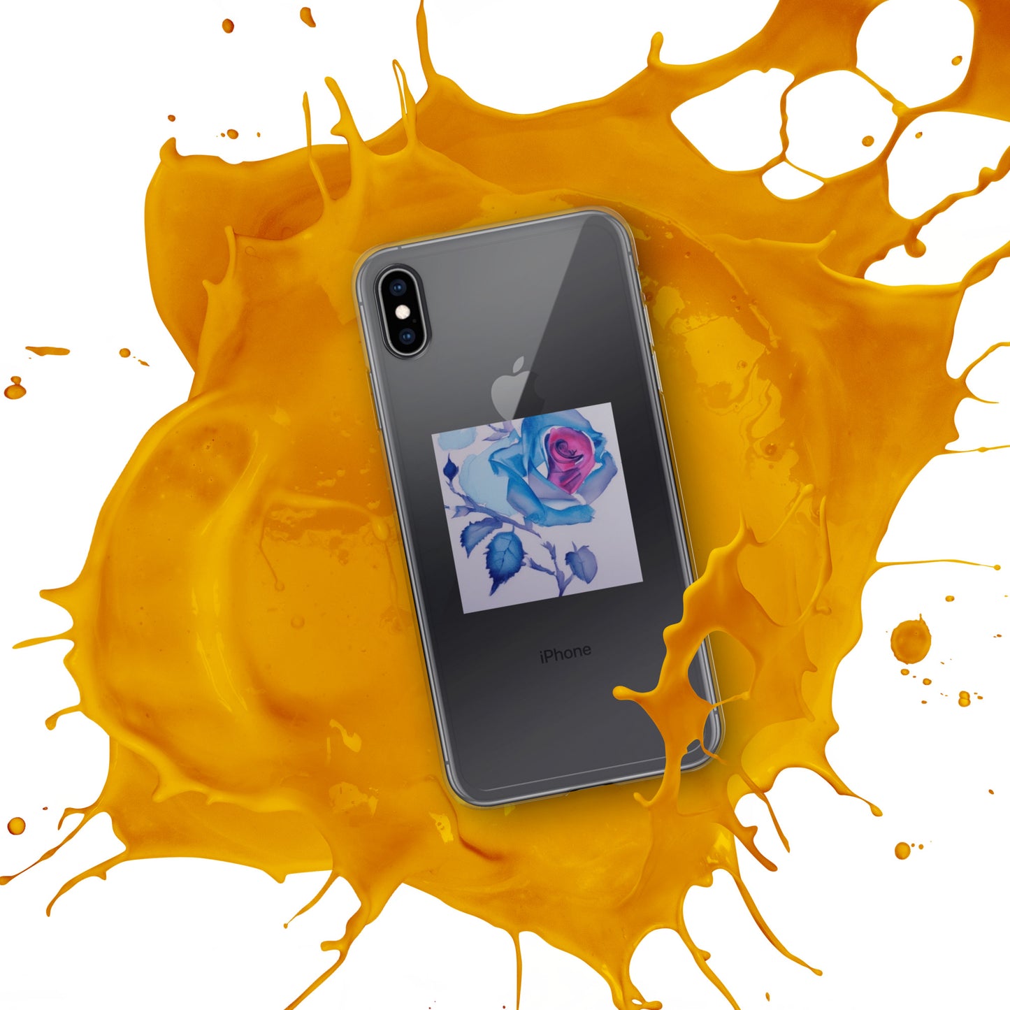 Clear Case for iPhone® With a Floral Design By Rachy Sparkle