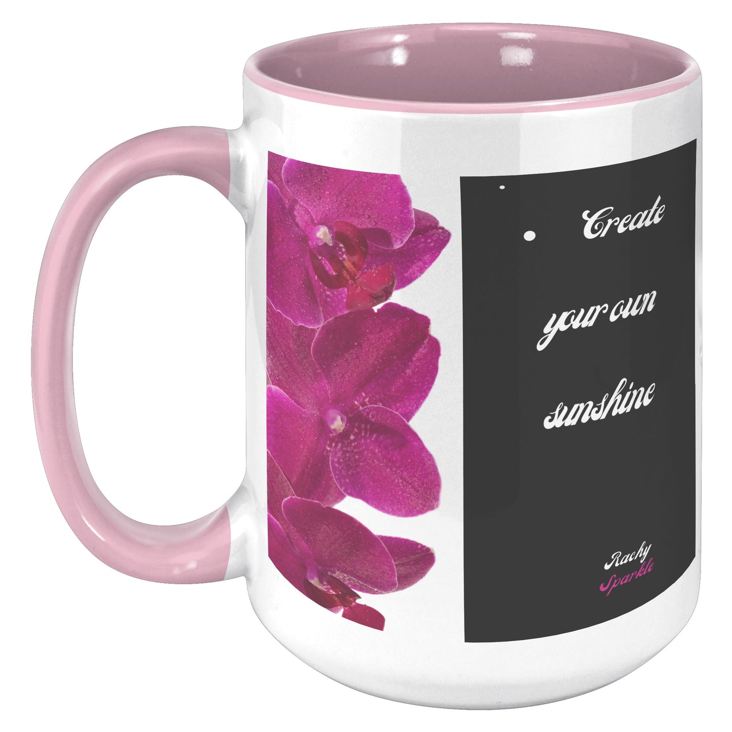 15 oz accent mug, Be Your Own Sunshine, by Rachy Sparkle