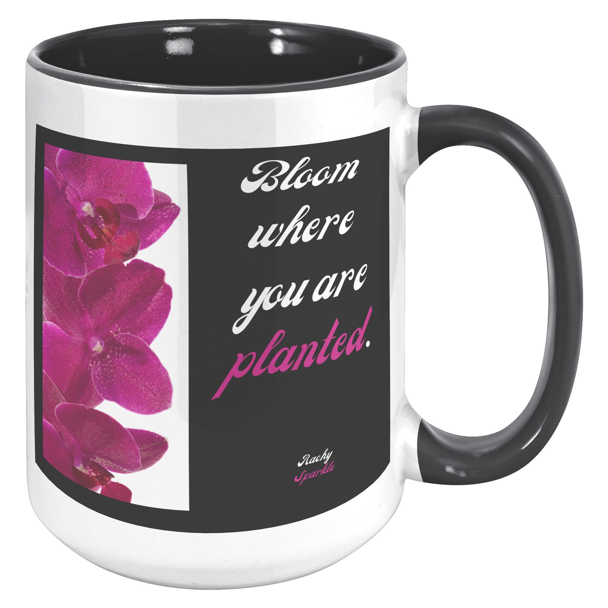 15 oz accent mug, Be Your Own Sunshine, by Rachy Sparkle