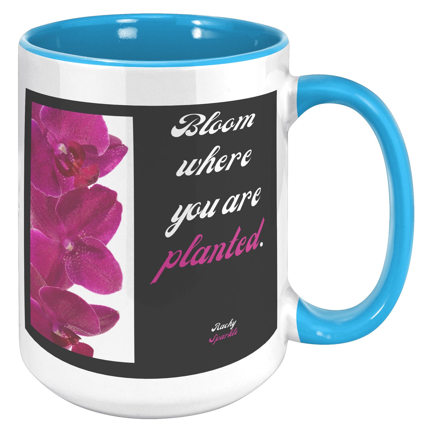 15 oz accent mug, Be Your Own Sunshine, by Rachy Sparkle