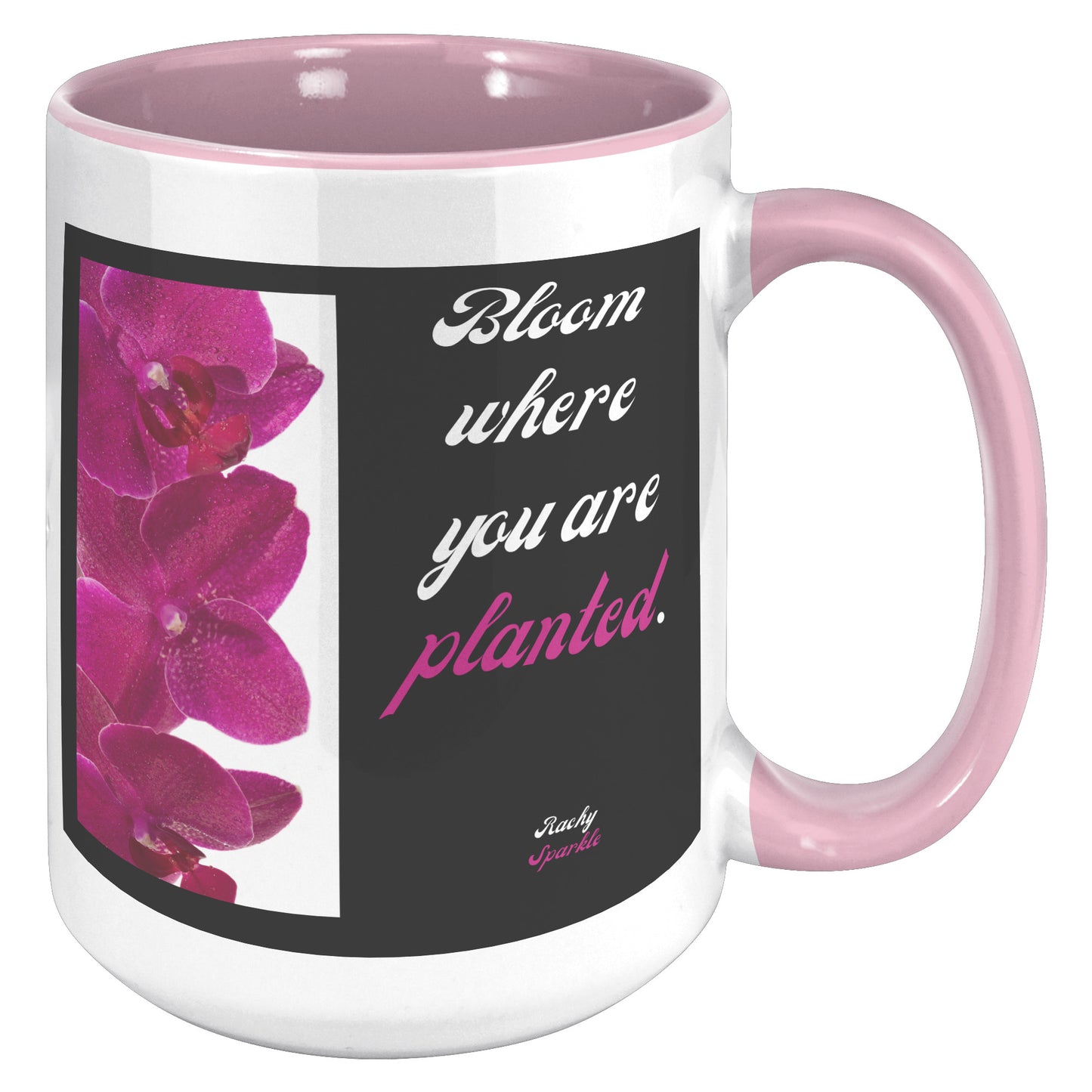 15 oz accent mug, Be Your Own Sunshine, by Rachy Sparkle