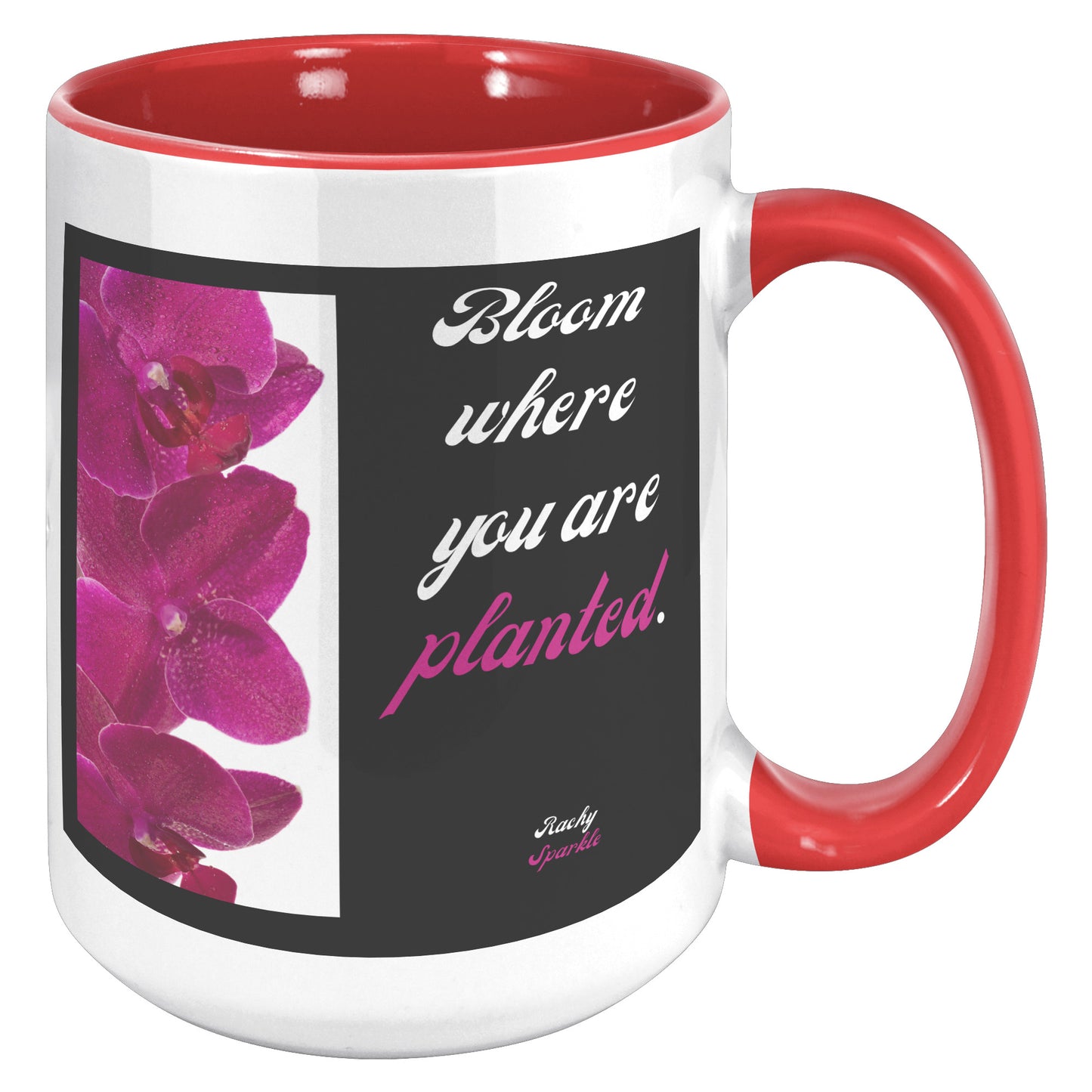 15 oz accent mug, Be Your Own Sunshine, by Rachy Sparkle