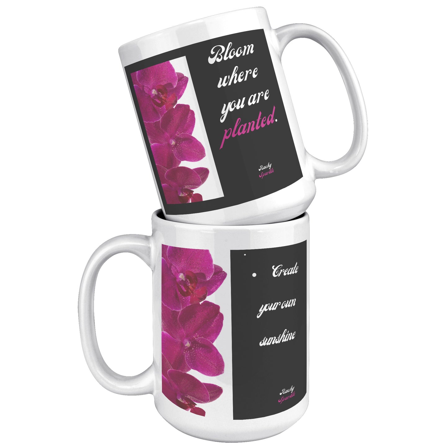 15 oz accent mug, Be Your Own Sunshine, by Rachy Sparkle