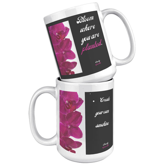 15 oz accent mug, Be Your Own Sunshine, by Rachy Sparkle