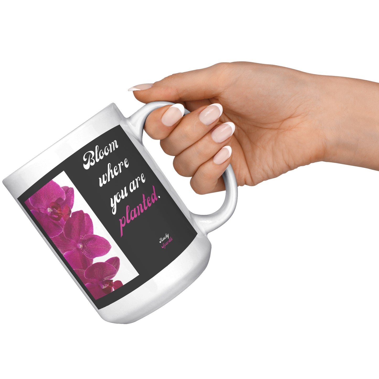 15 oz accent mug, Be Your Own Sunshine, by Rachy Sparkle
