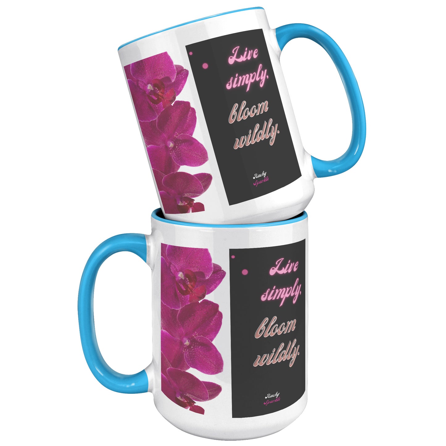 15 oz mug, Live Simply, Bloom Wildly