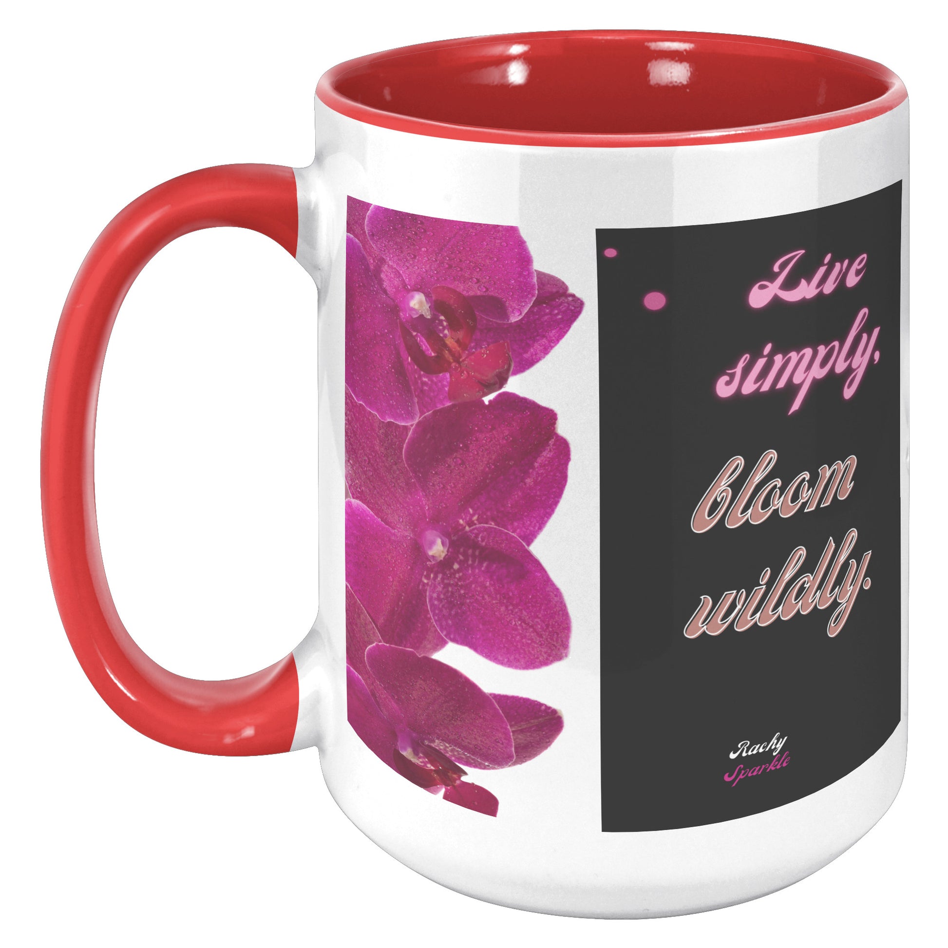 15 oz mug, Live Simply, Bloom Wildly