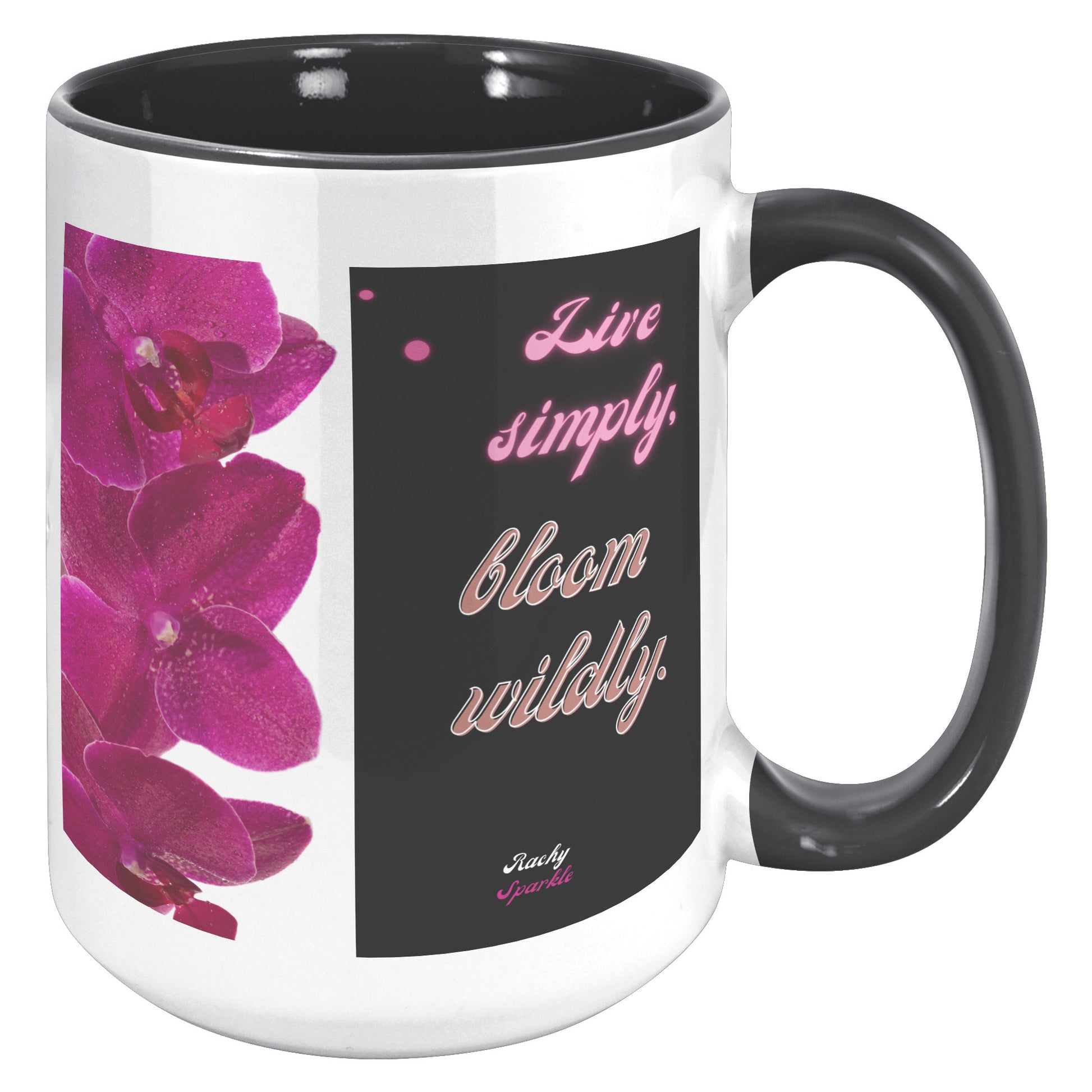 15 oz mug, Live Simply, Bloom Wildly
