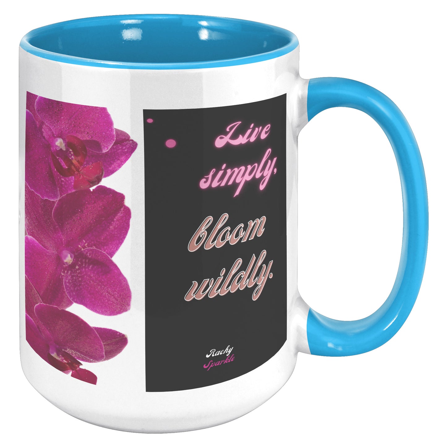 15 oz mug, Live Simply, Bloom Wildly