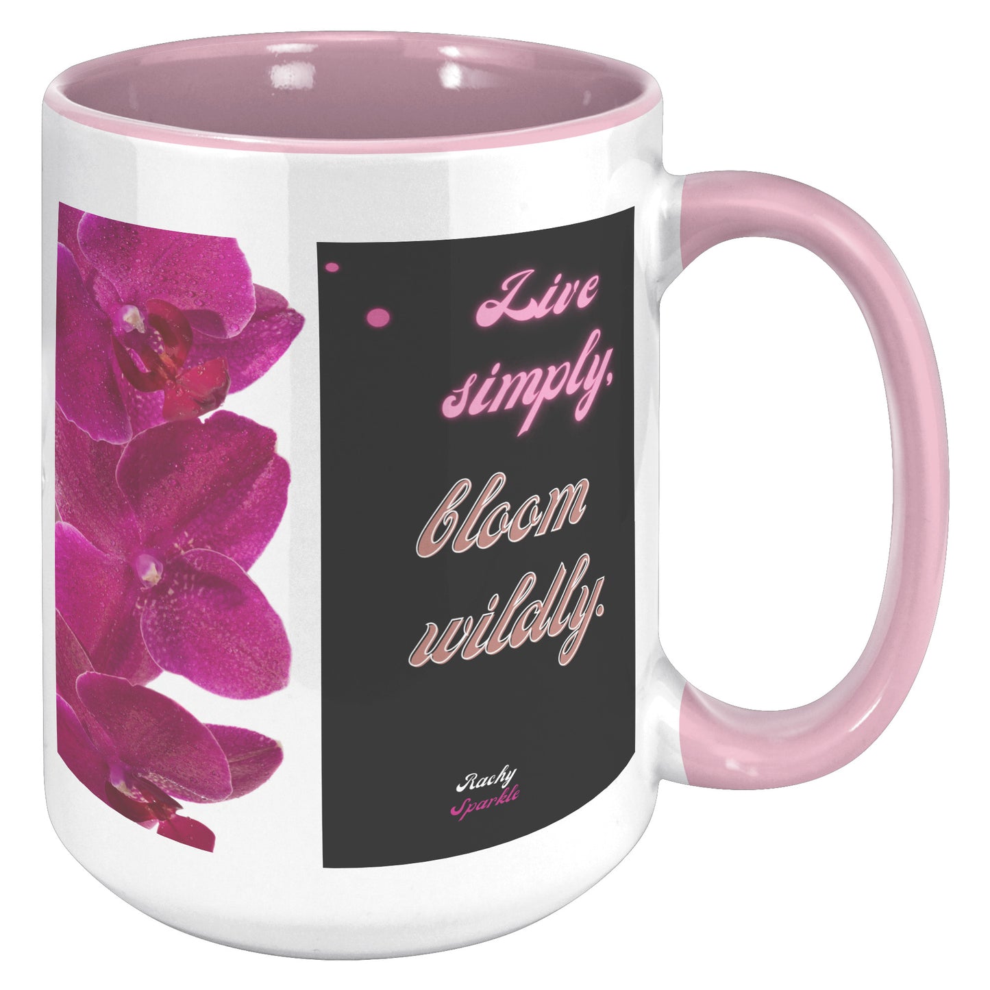 15 oz mug, Live Simply, Bloom Wildly