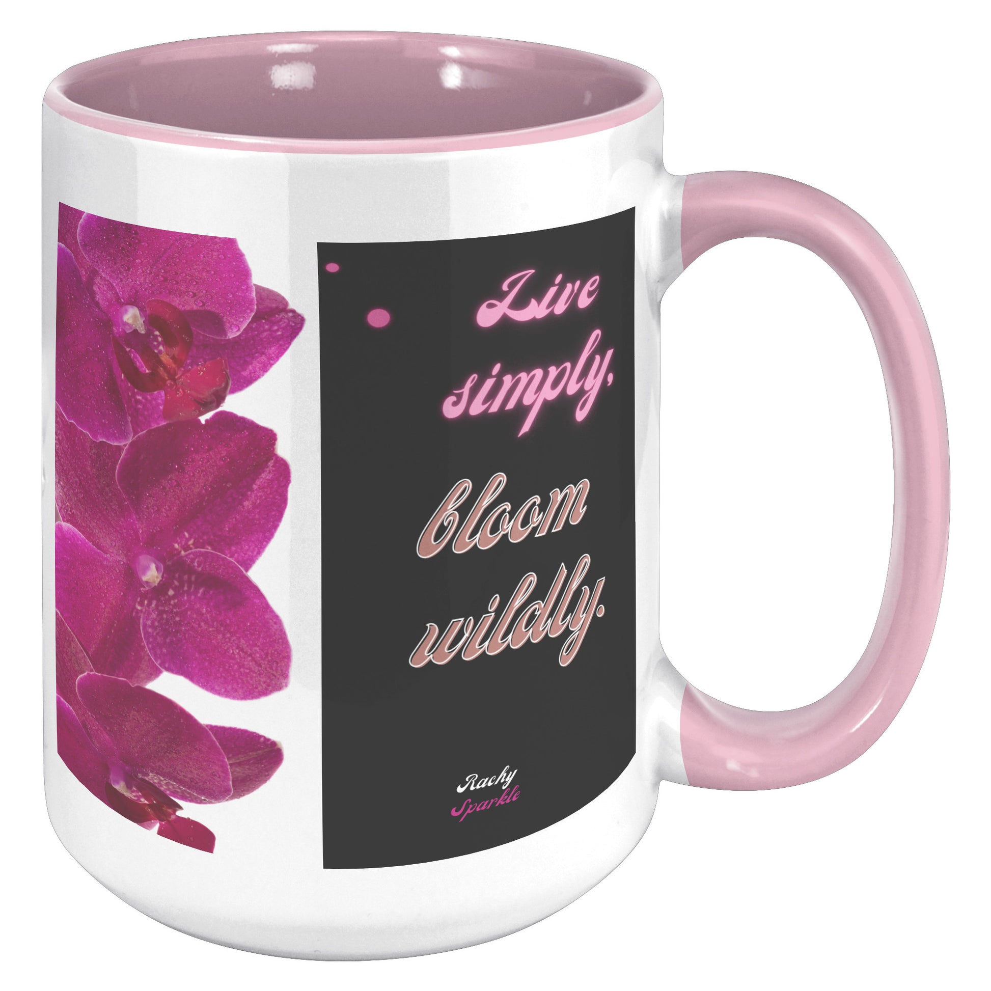 15 oz mug, Live Simply, Bloom Wildly