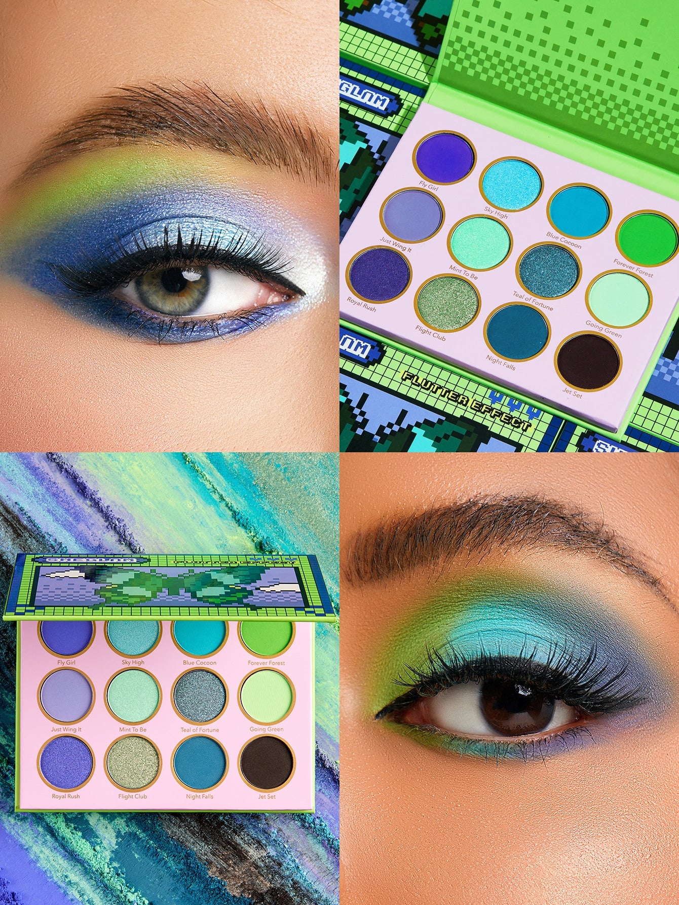 Rachy Sparkle and Shine: GLAM Fin Within Palette, A Collection of Dazzling Eyeshadows, Glitter Galore,