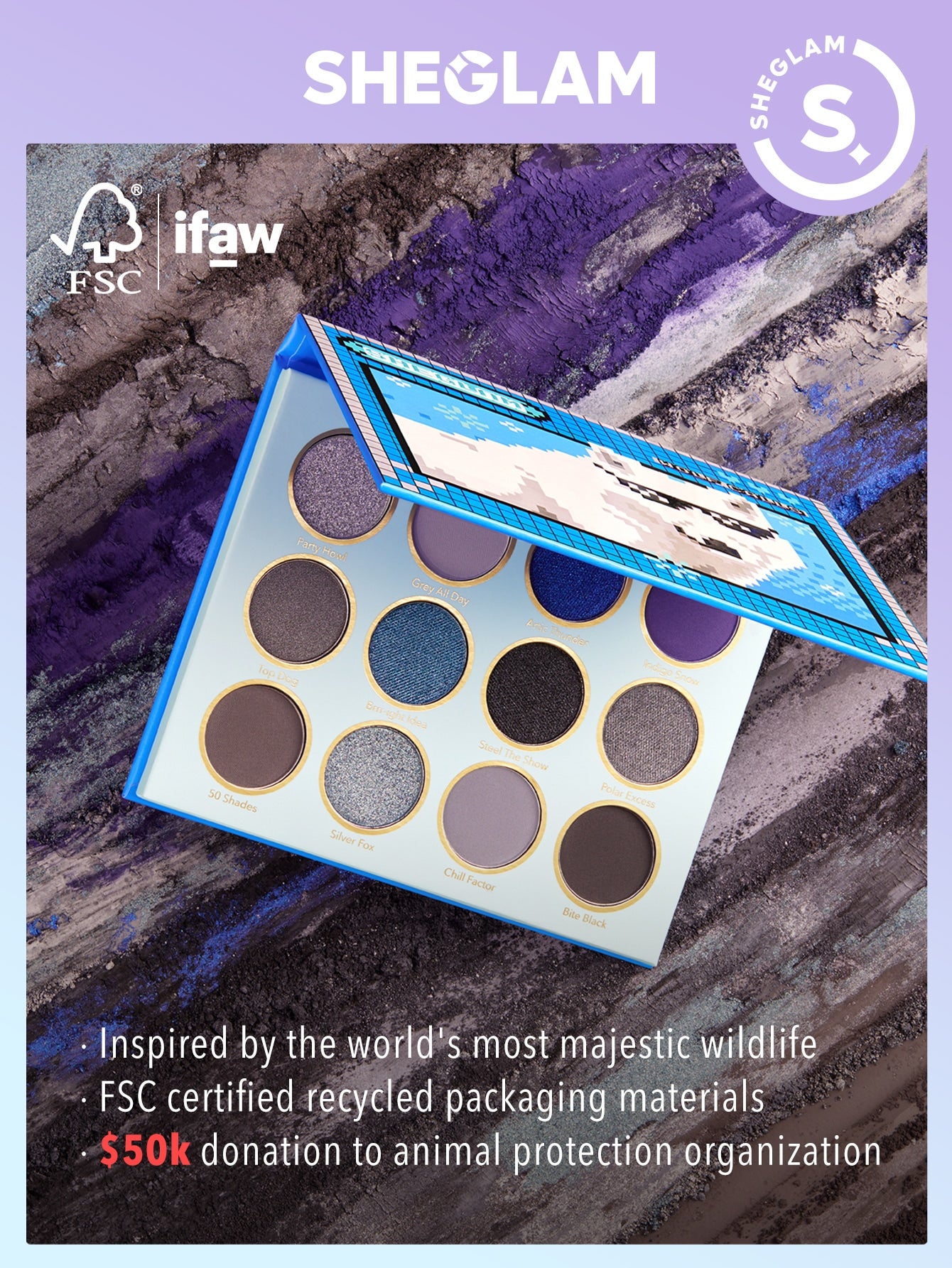 Rachy Sparkle and Shine: GLAM Fin Within Palette, A Collection of Dazzling Eyeshadows, Glitter Galore,