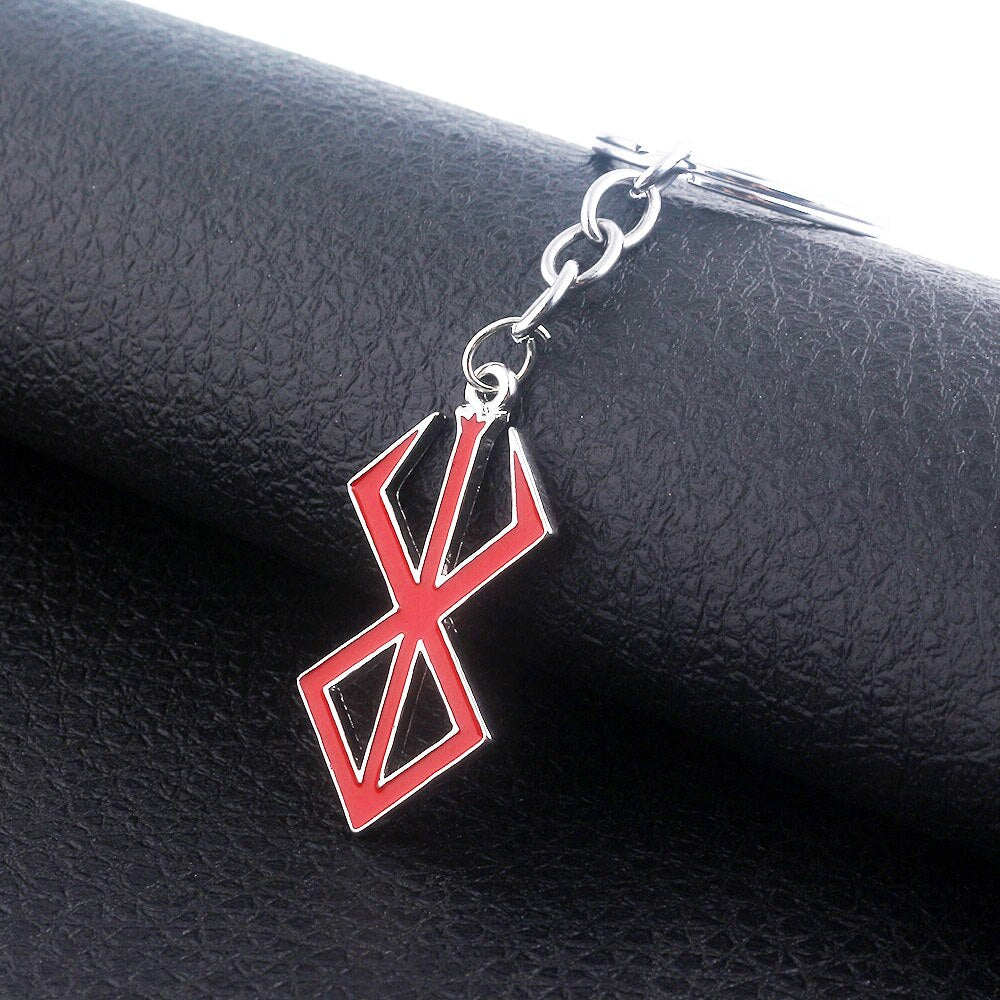 Medieval European Red Logo Charms Keychain