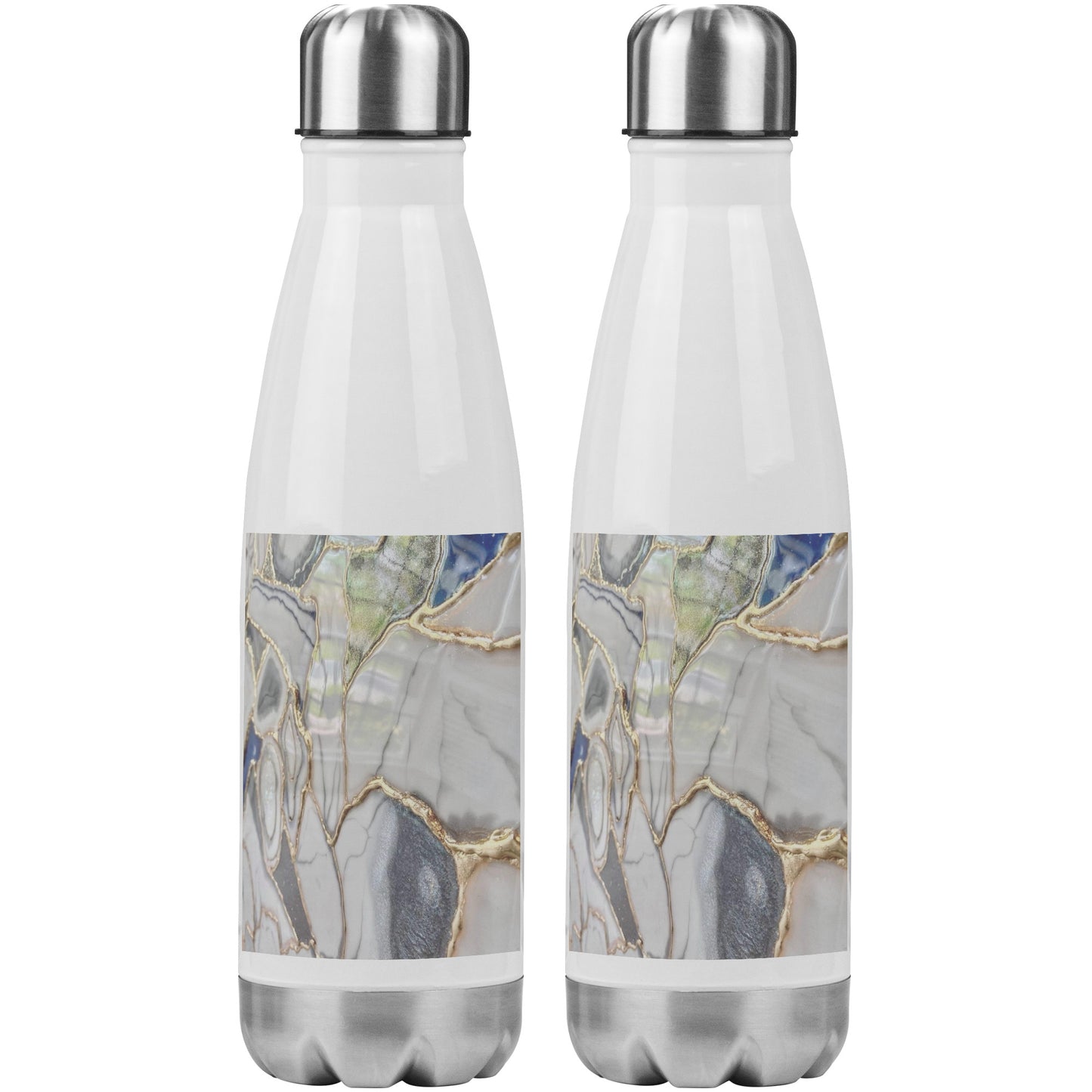 20 oz Insulated Water Bottle With Gold Finishing Touches