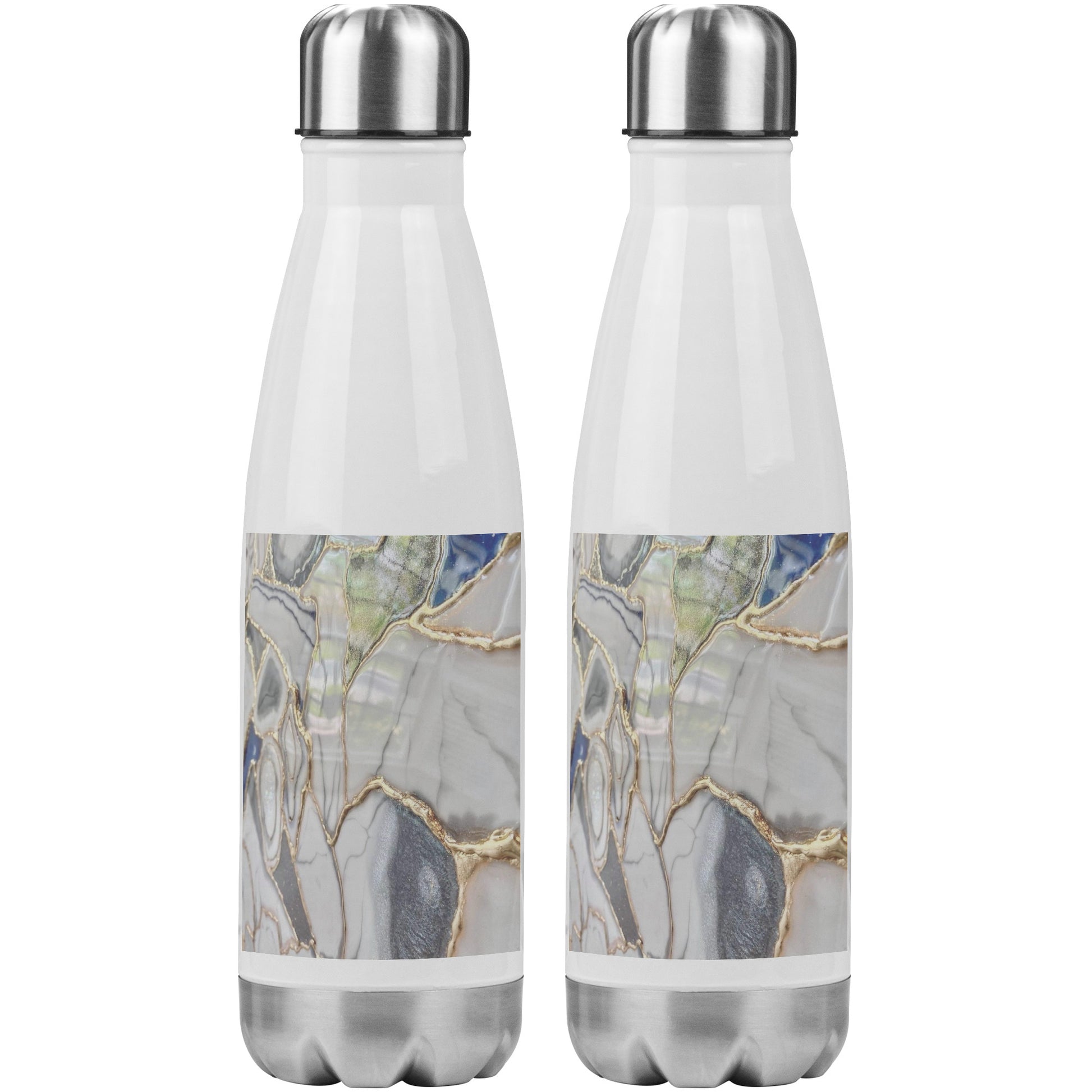 20 oz Insulated Water Bottle With Gold Finishing Touches