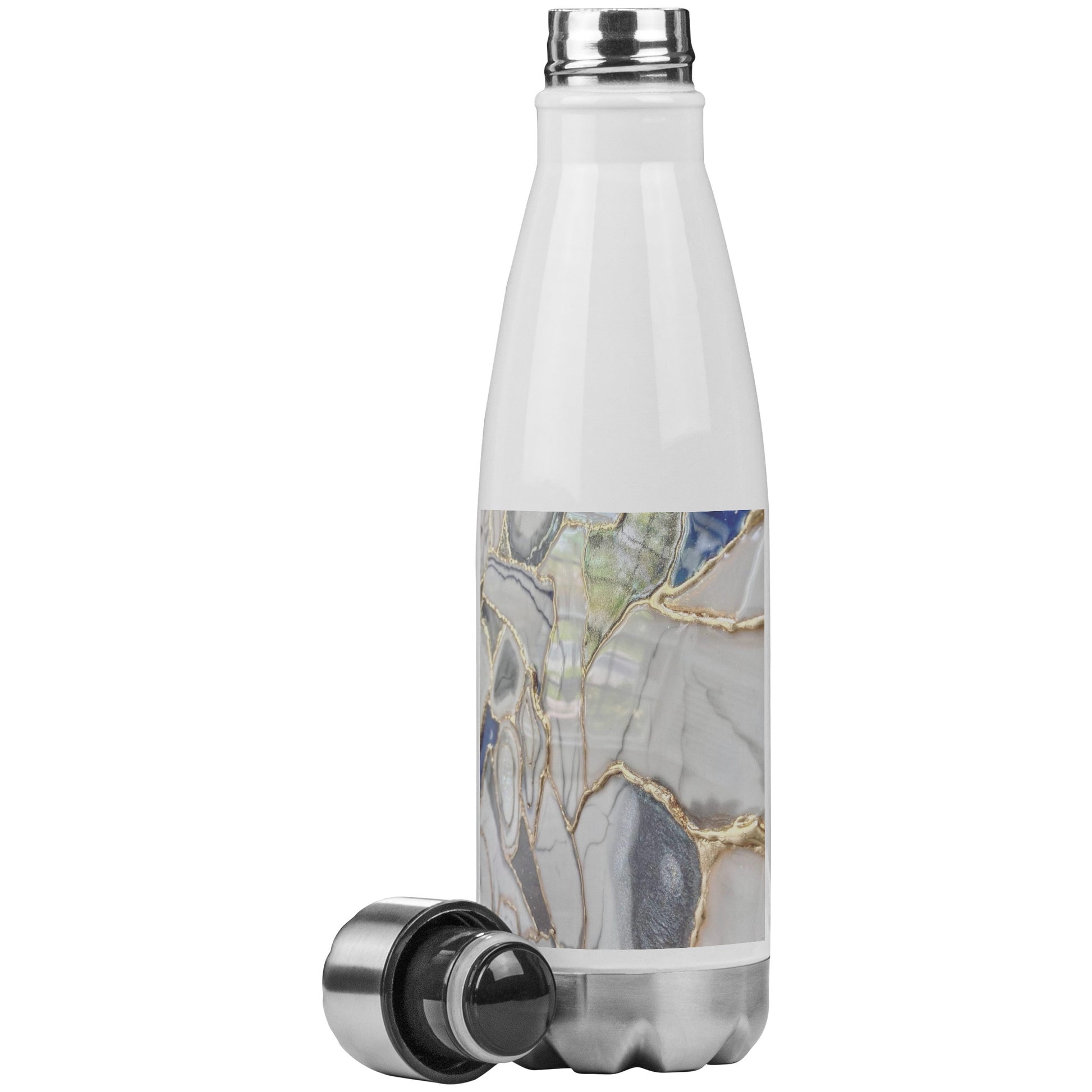 20 oz Insulated Water Bottle With Gold Finishing Touches