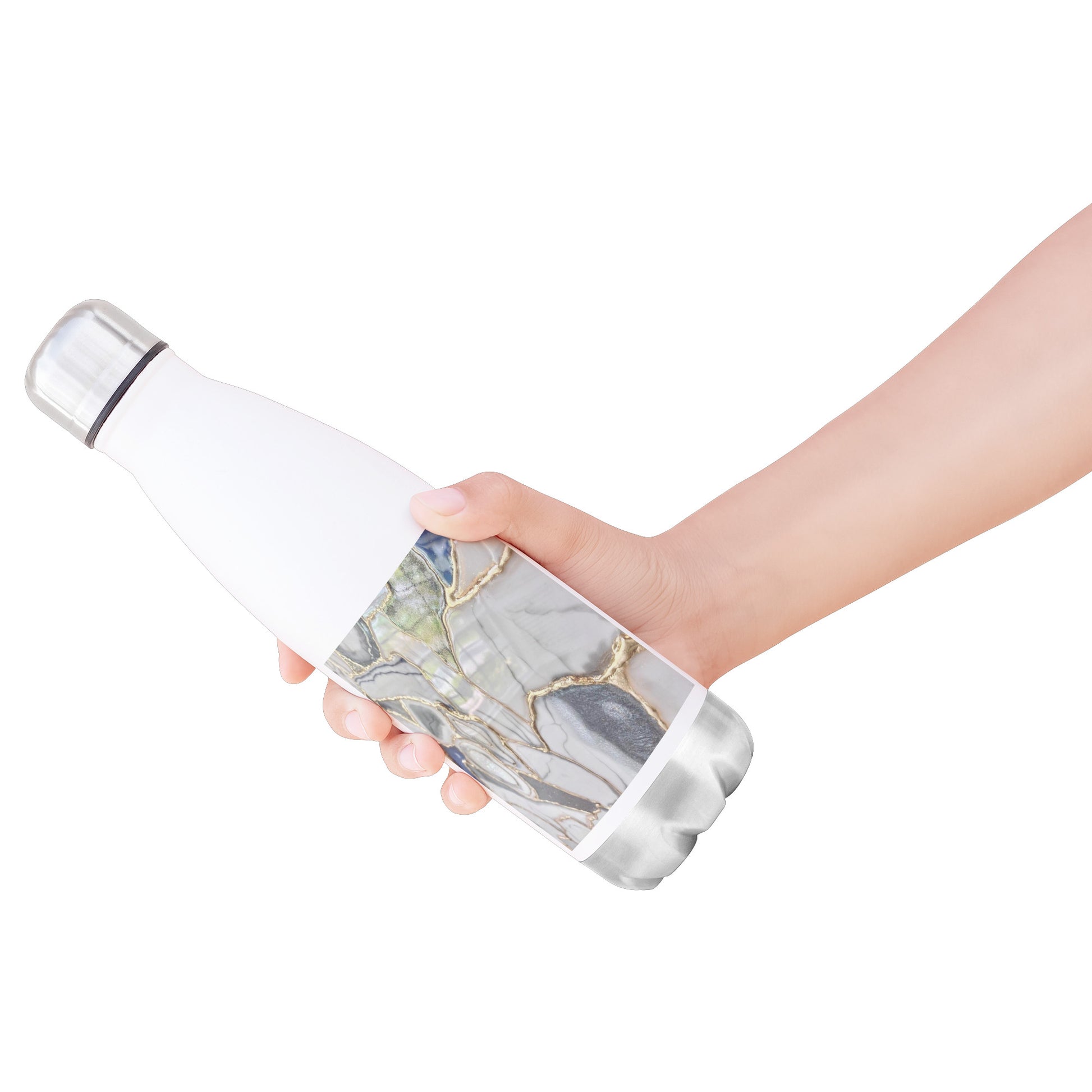 20 oz Insulated Water Bottle With Gold Finishing Touches