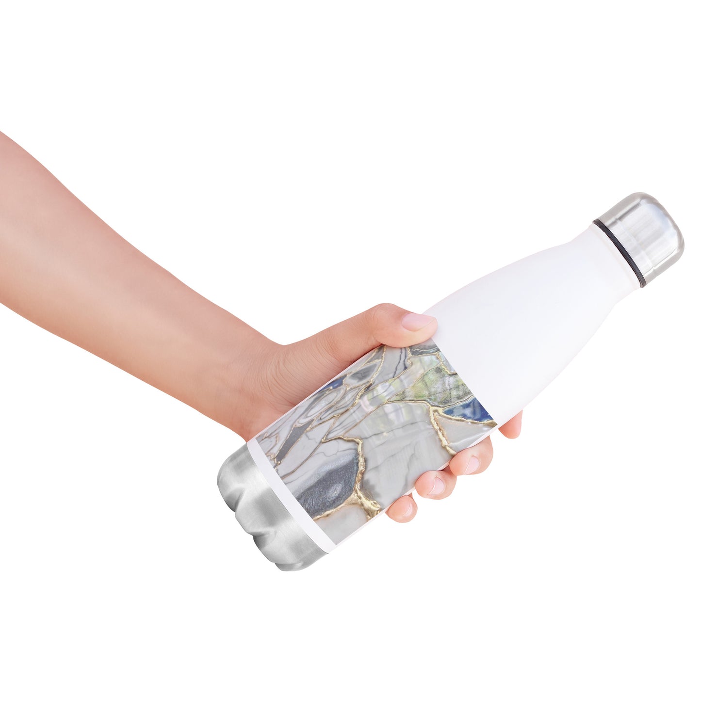 20 oz Insulated Water Bottle With Gold Finishing Touches