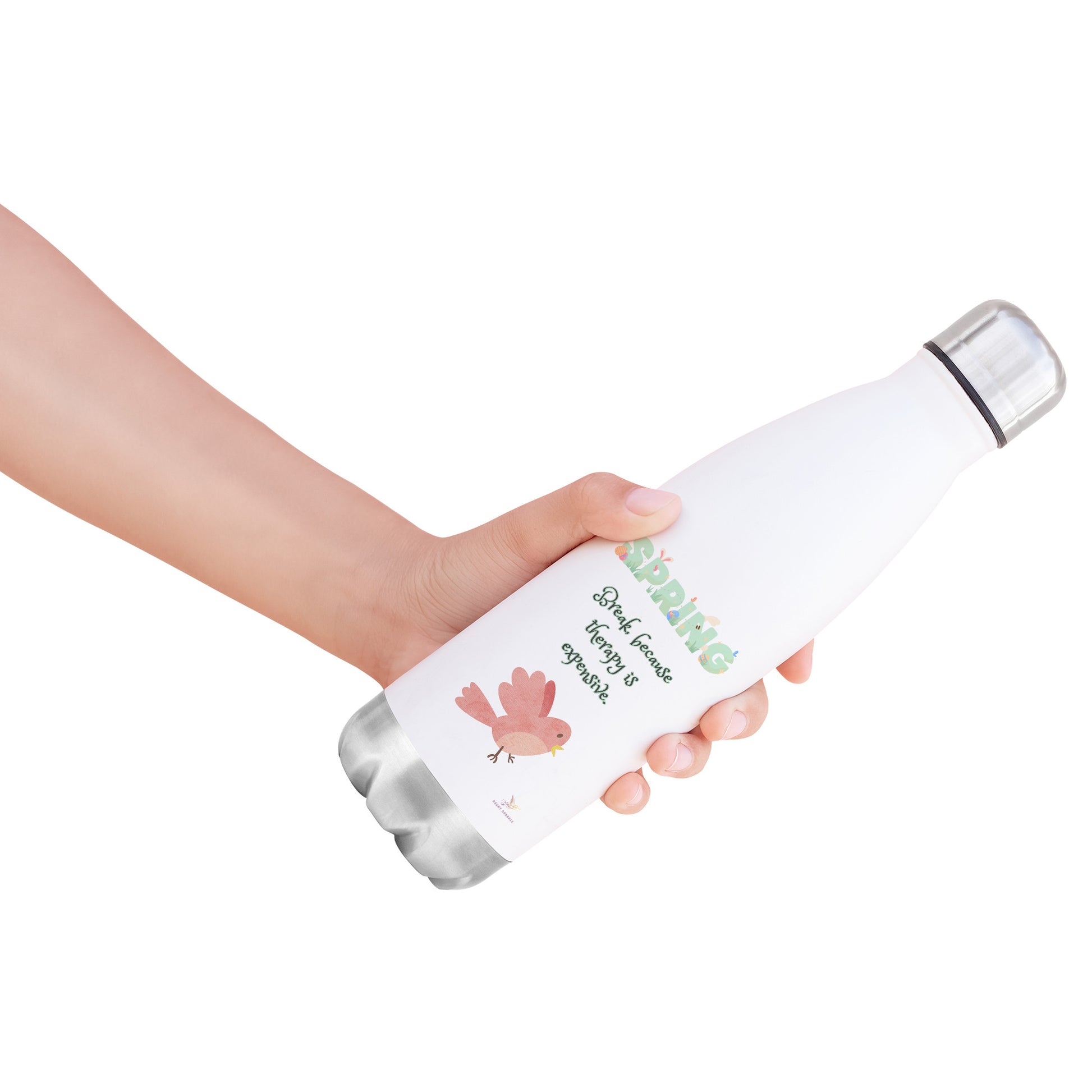 20oz Insulated Water Bottle, Spring Break, Therapy is expensive