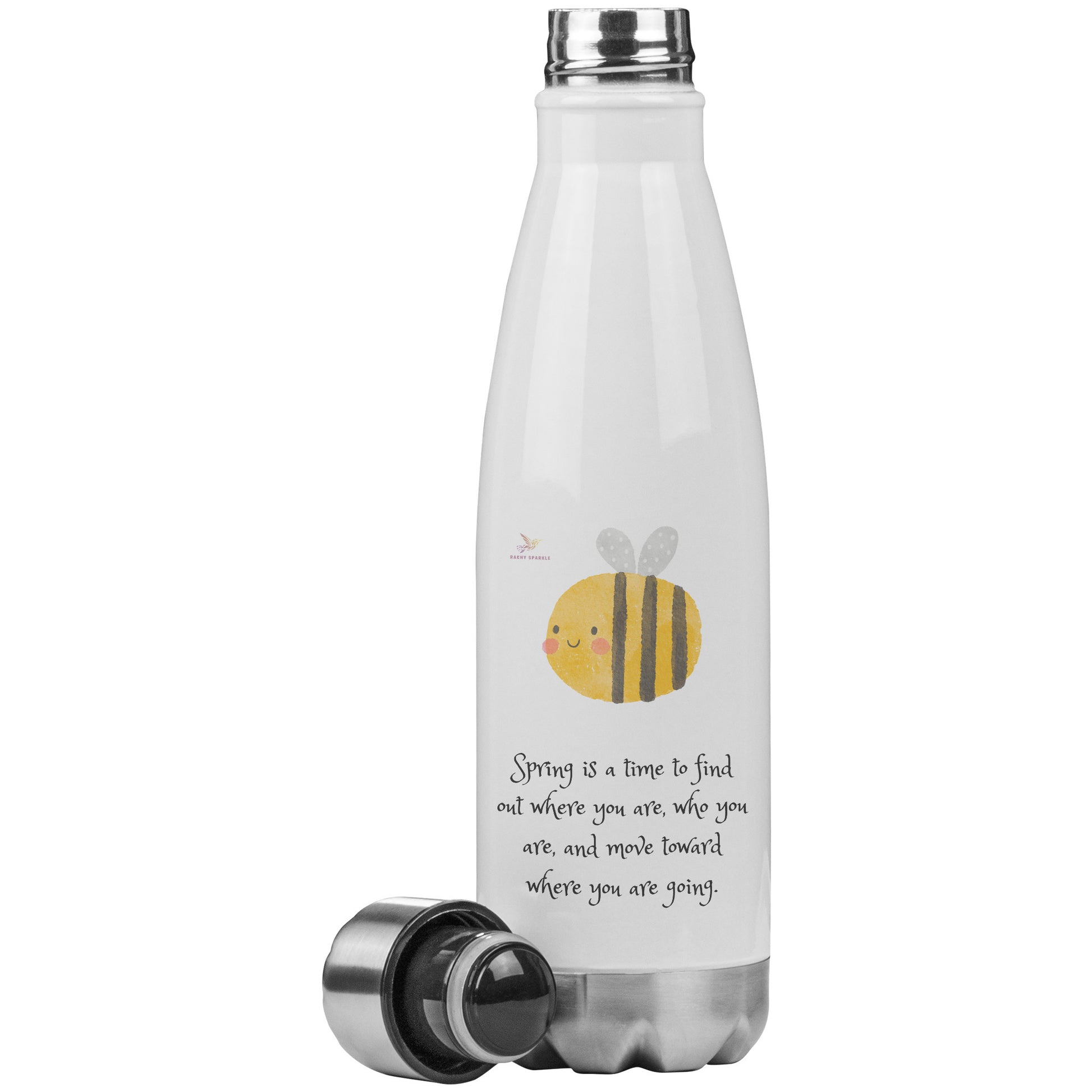 20oz Insulated Water Bottle, Spring is a Time...Bumblebee