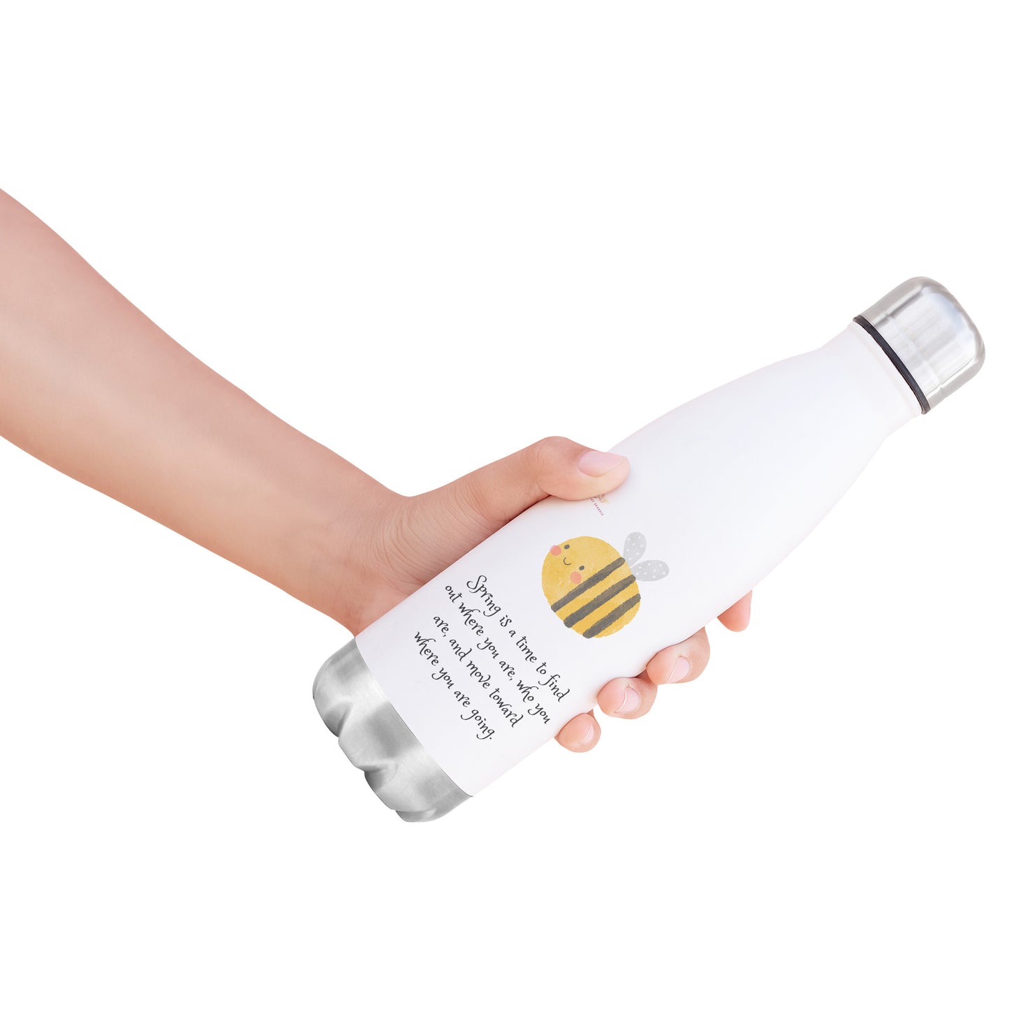 20oz Insulated Water Bottle, Spring is a Time...Bumblebee