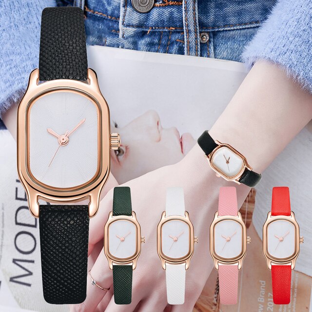 Oval Dial Dress Retro Watches