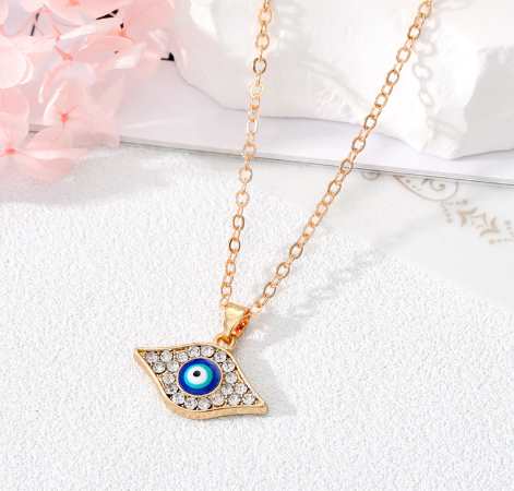 Crystal Turkish Eye Necklace