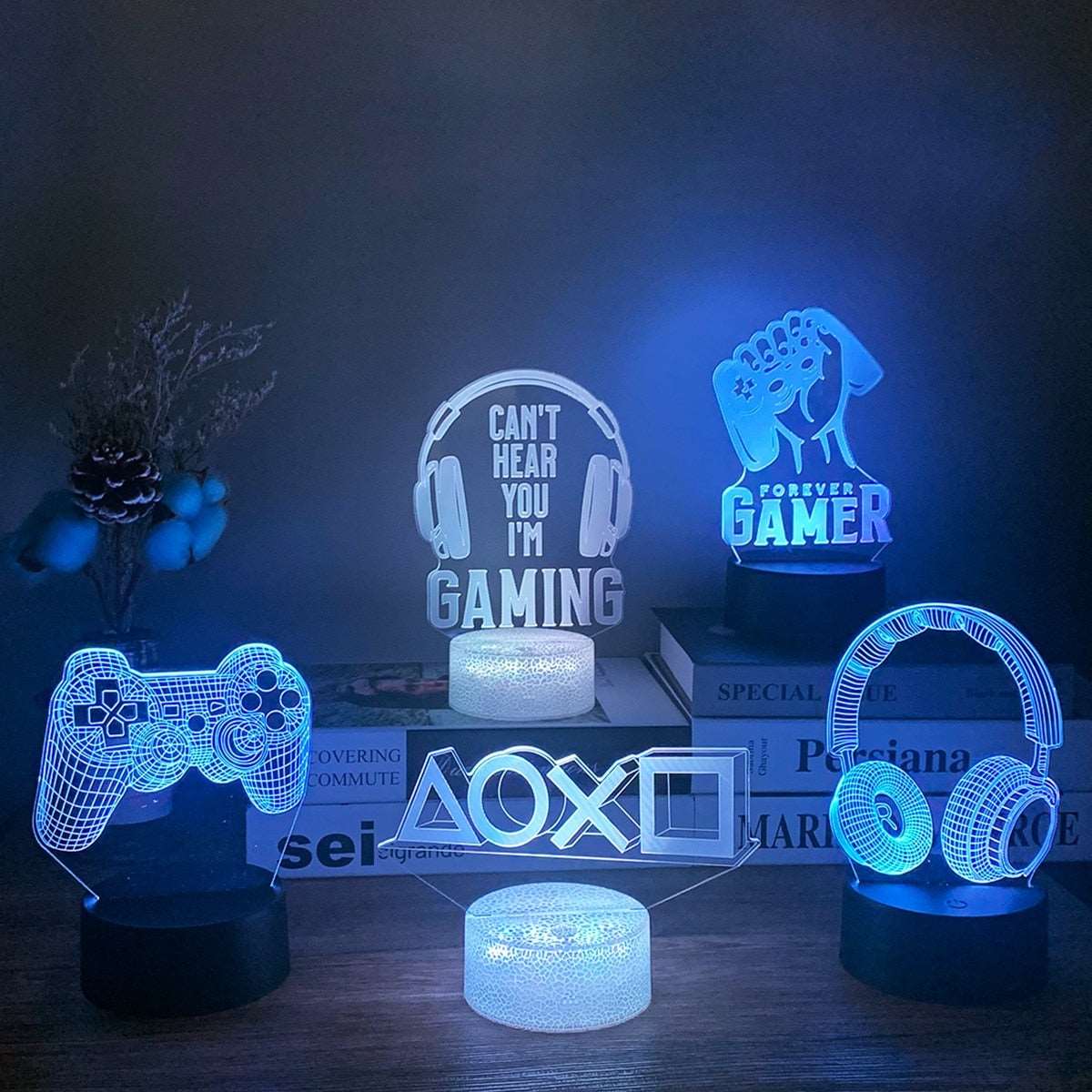 3D LED Gaming RGB Lamp