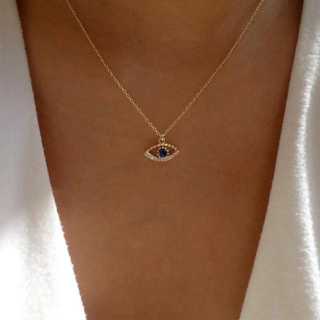 Beautiful Blue Turkish Eye Necklace