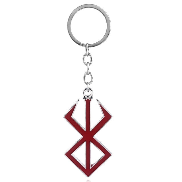 Medieval European Red Logo Charms Keychain