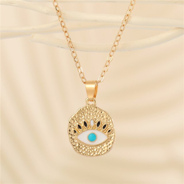 Crystal Turkish Eye Necklace