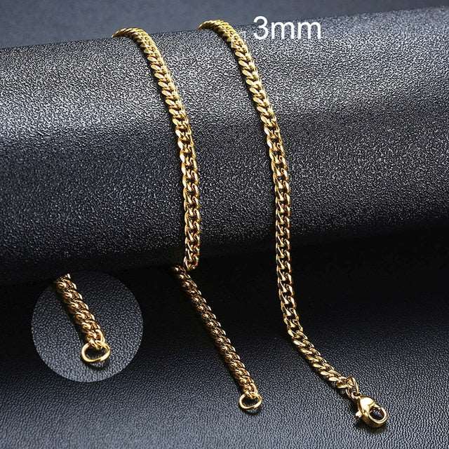 Cuban Chain Necklace for Men and Women