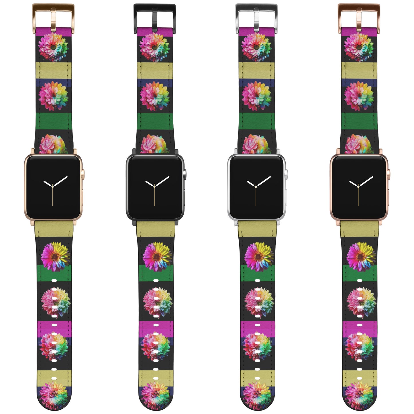 Apple Watch Band, Colorful Flower Theme