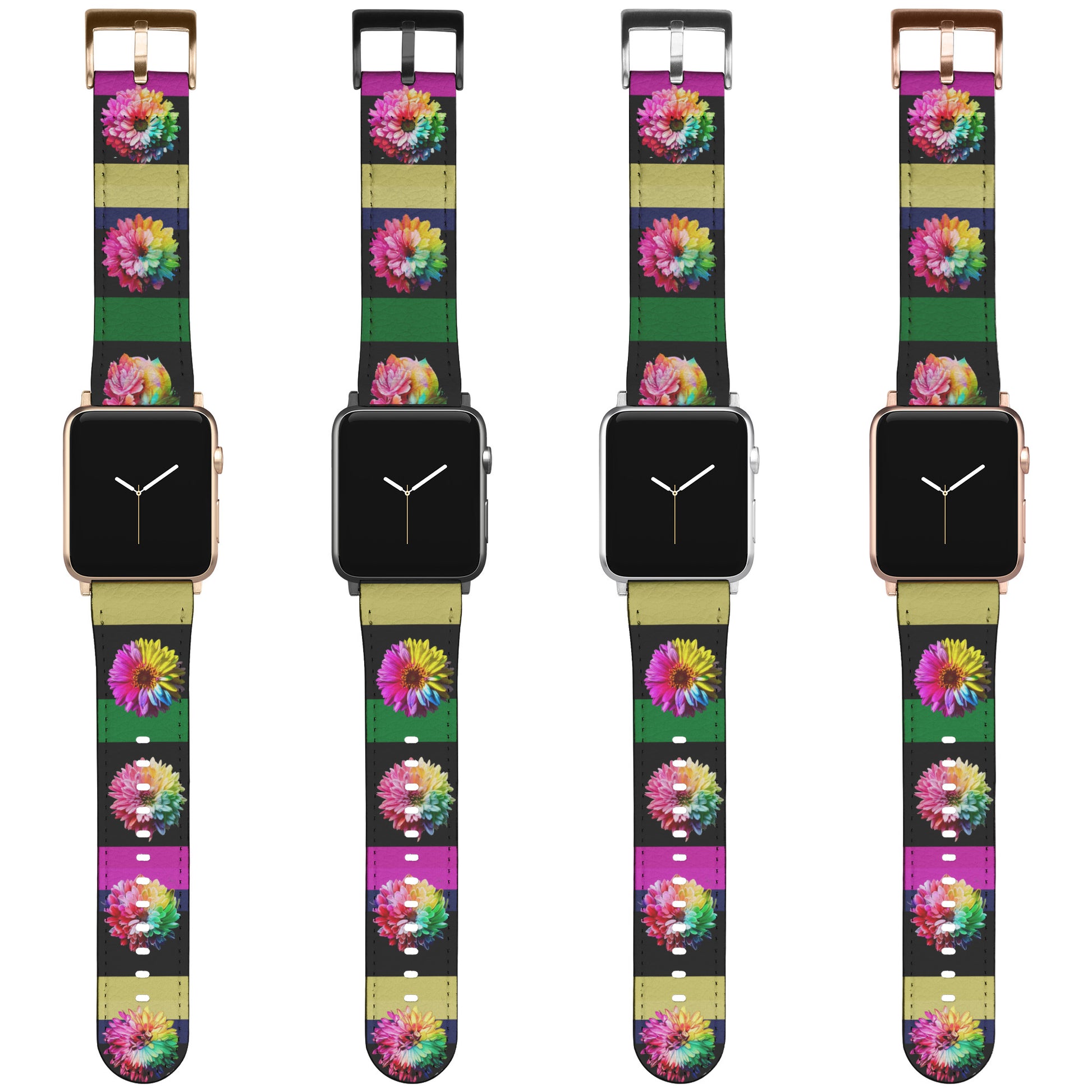 Apple Watch Band, Colorful Flower Theme