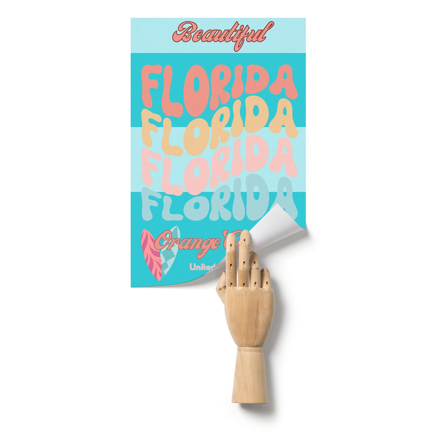 Beautiful Florida Matte Poster by Rachy Sparkle