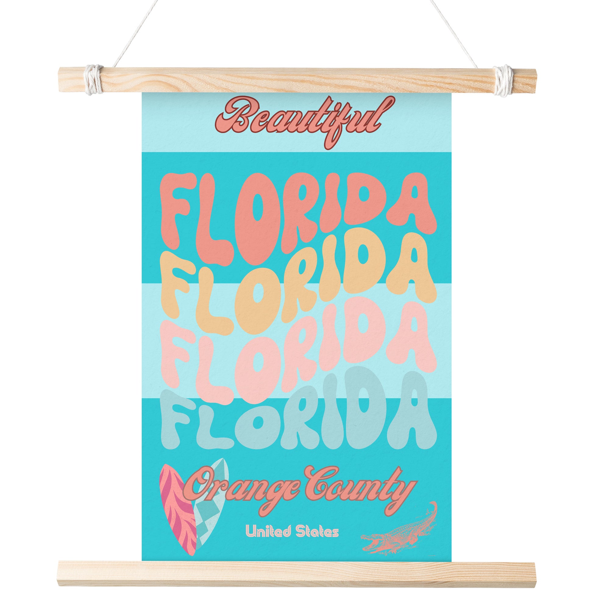 Beautiful Florida Matte Poster by Rachy Sparkle