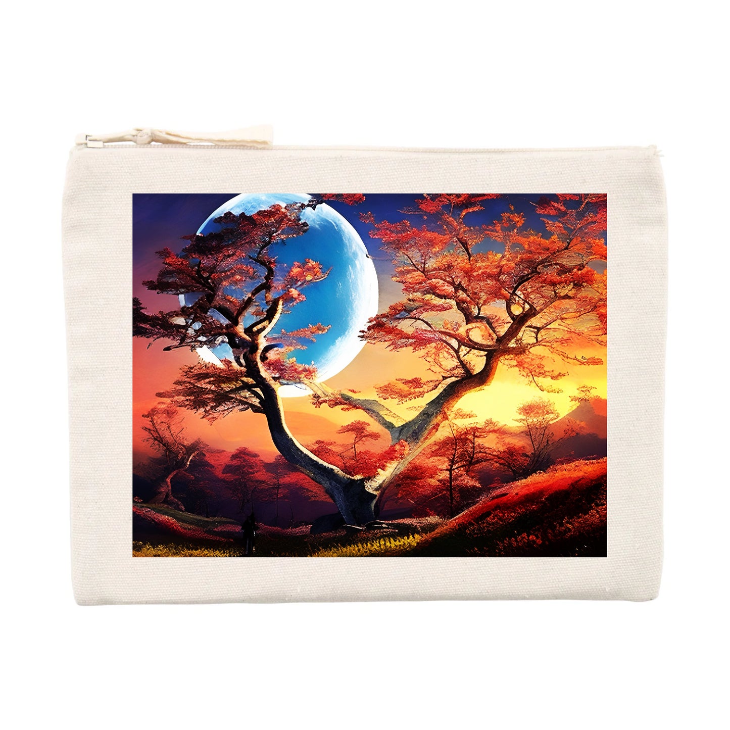 Pencil case- Moon & Tree Design