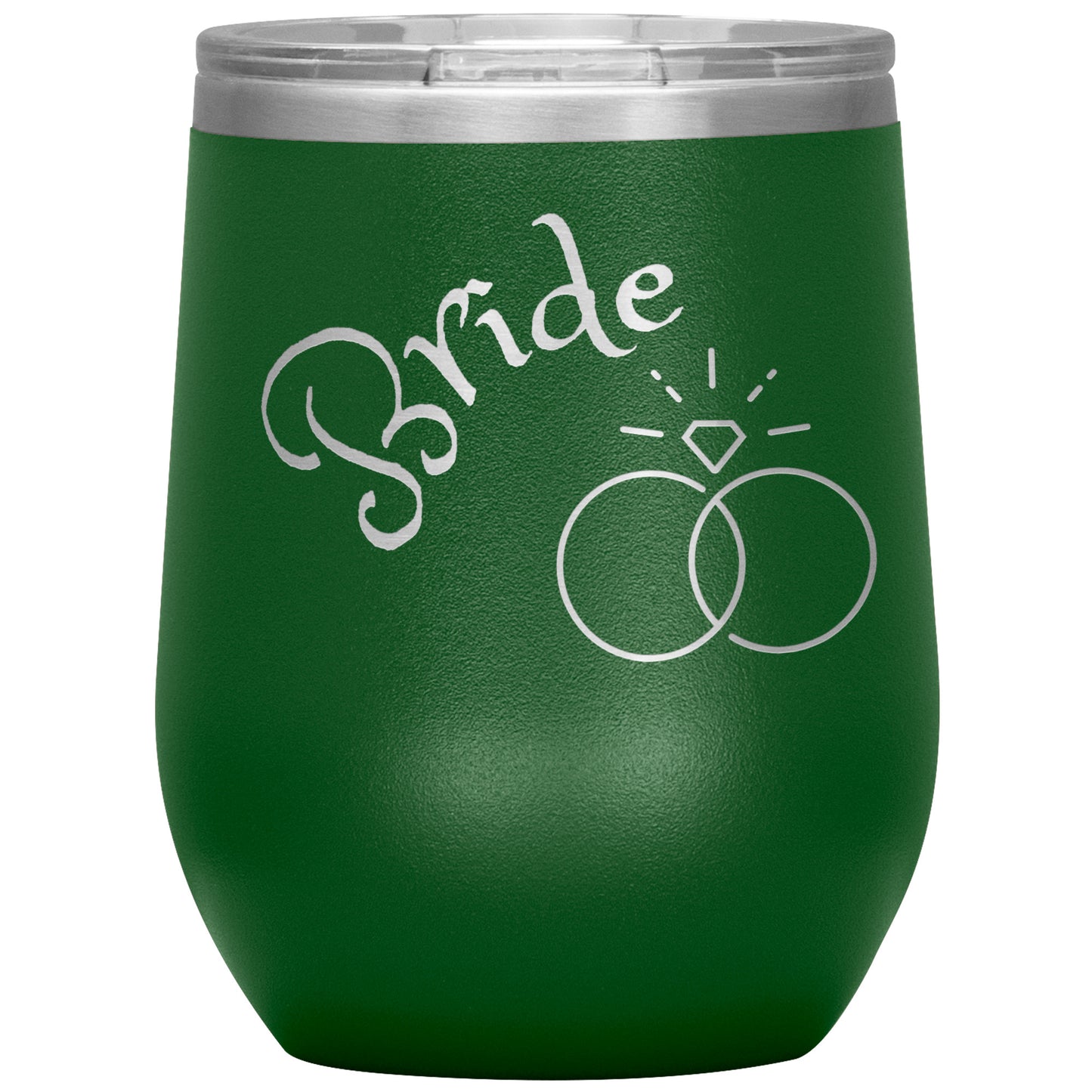 Bride Wine Tumbler CURVED TEXT BY RACHY SPARKLE