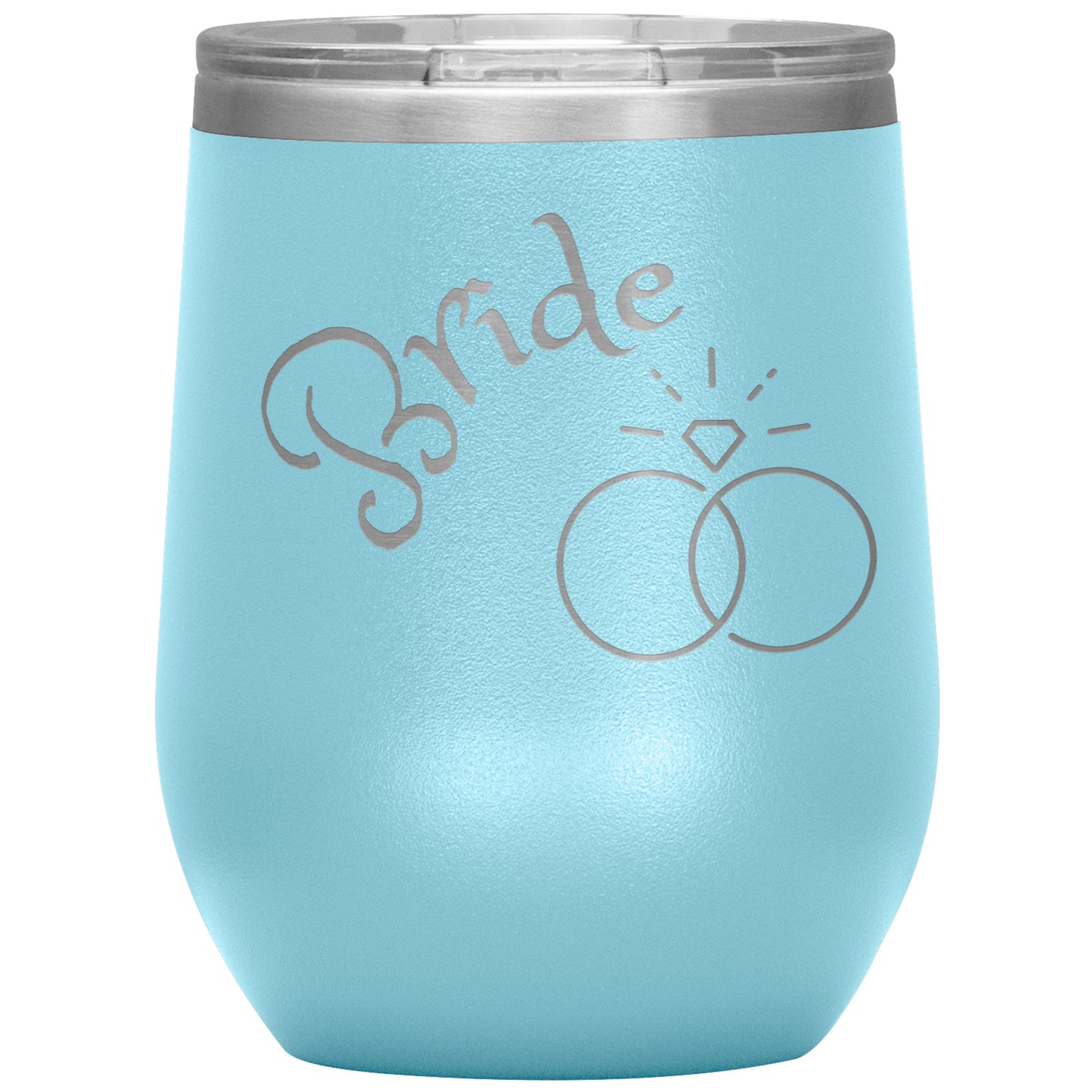Bride Wine Tumbler CURVED TEXT BY RACHY SPARKLE